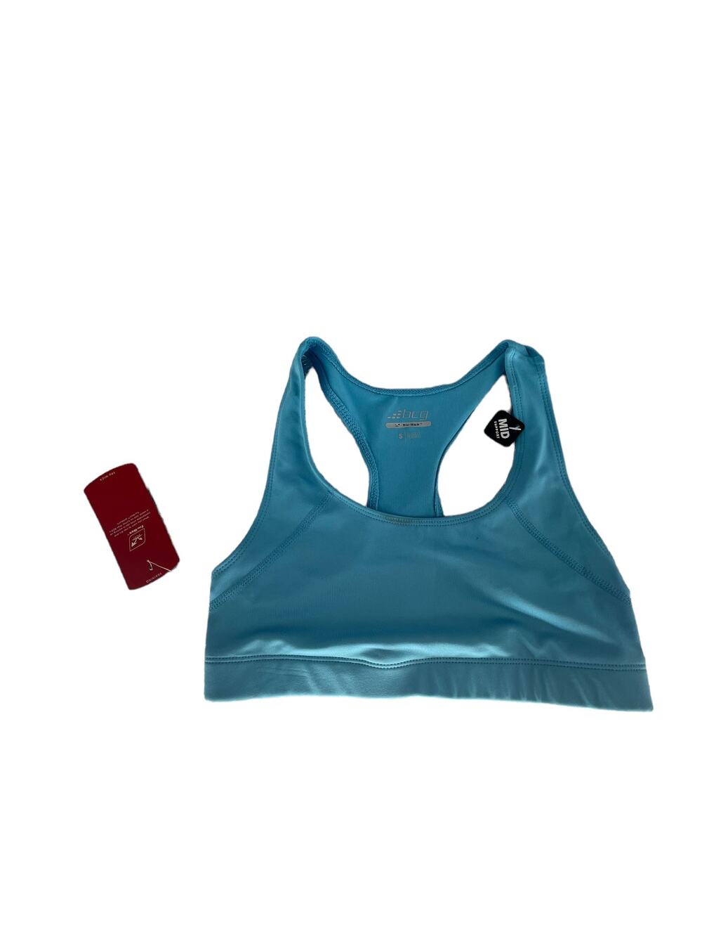 NWT BCG Blue Tru-Wick Mid Support Racerback Sports Bra Women's Size Small